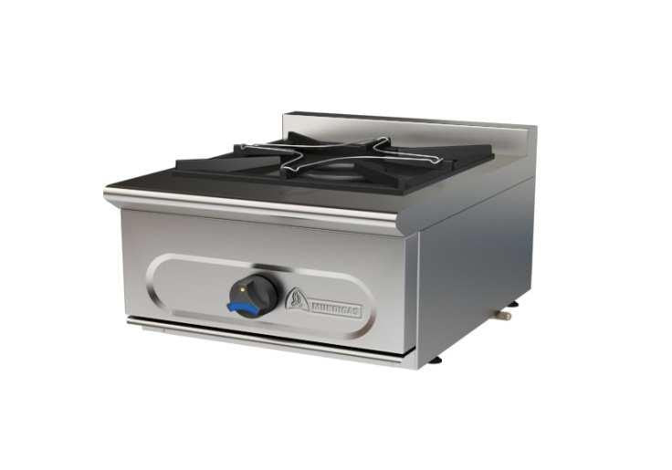 COCINA A GAS DE SOBREMESA FONDO 55CM - PM-900/1E-COCINA DE 1 FUEGO DIMENSIONES: 455X550X290 mm