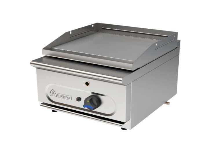 FRY TOP A GAS DE SOBREMESA FONDO 550 - FS-15, dimensiones exteriores 45 x 55 x 29 cm