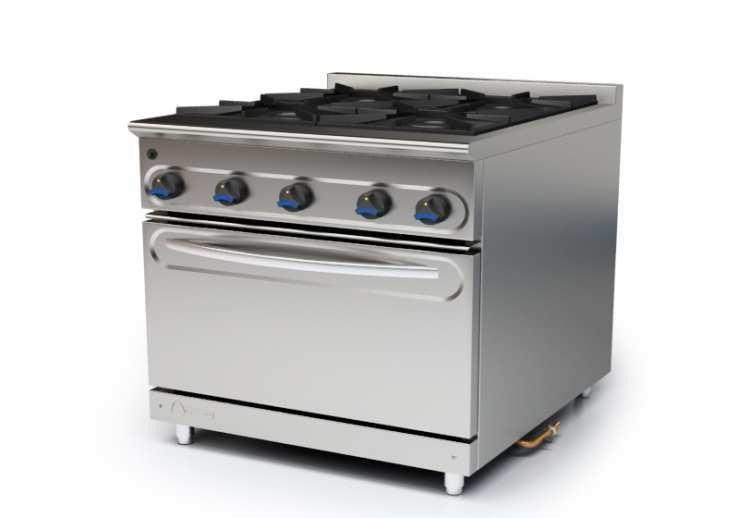 COCINA A GAS CON HORNO FONDO 750 MUNDIGAS