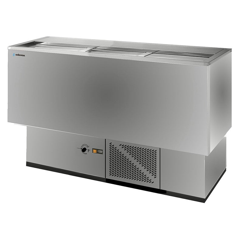Edenox Enfriador de Botellas EBE-I Acero inox - 3 puertas - Capacidad 230 litros Dimensiones 152,5 x 55 x 85 cm