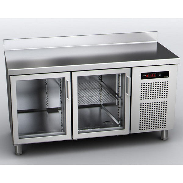 MESA POSITIVA CON PUERTAS DE CRISTAL SNACK, EMSP-150-PC