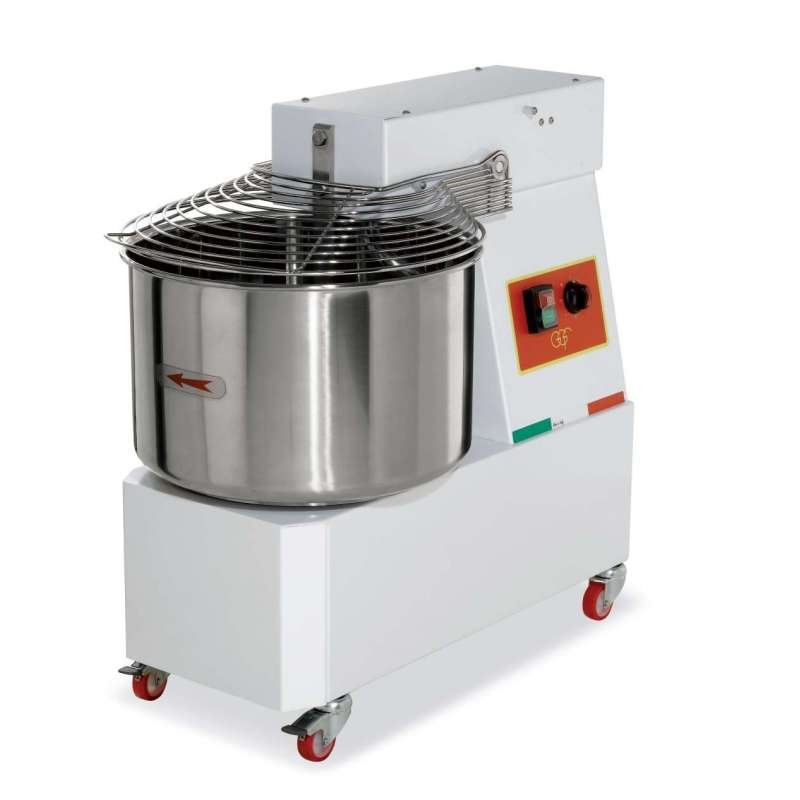 Amasadora Espiral 32 litros cuba y cabezal fijo con 2 velocidades TREVISO IM32 2V