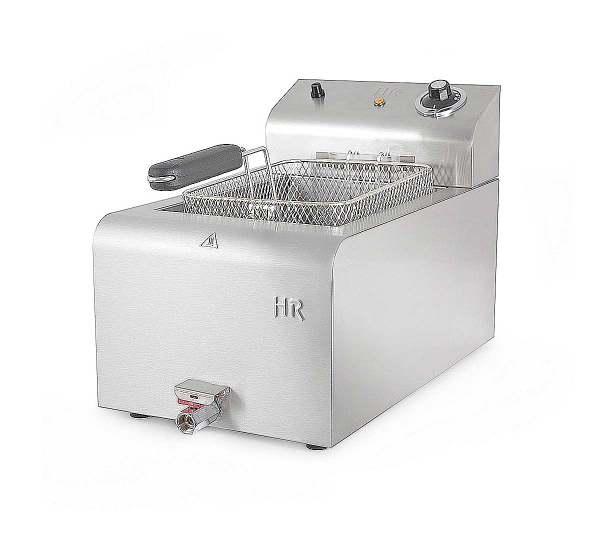 Fainca HR Freidora Serie 500 ECO FD Eléctrica - HR, FD8L - 1 Cuba de 8 litros Potencia 3,8 kW Dimensiones 50 x 35,6 x 30 cm