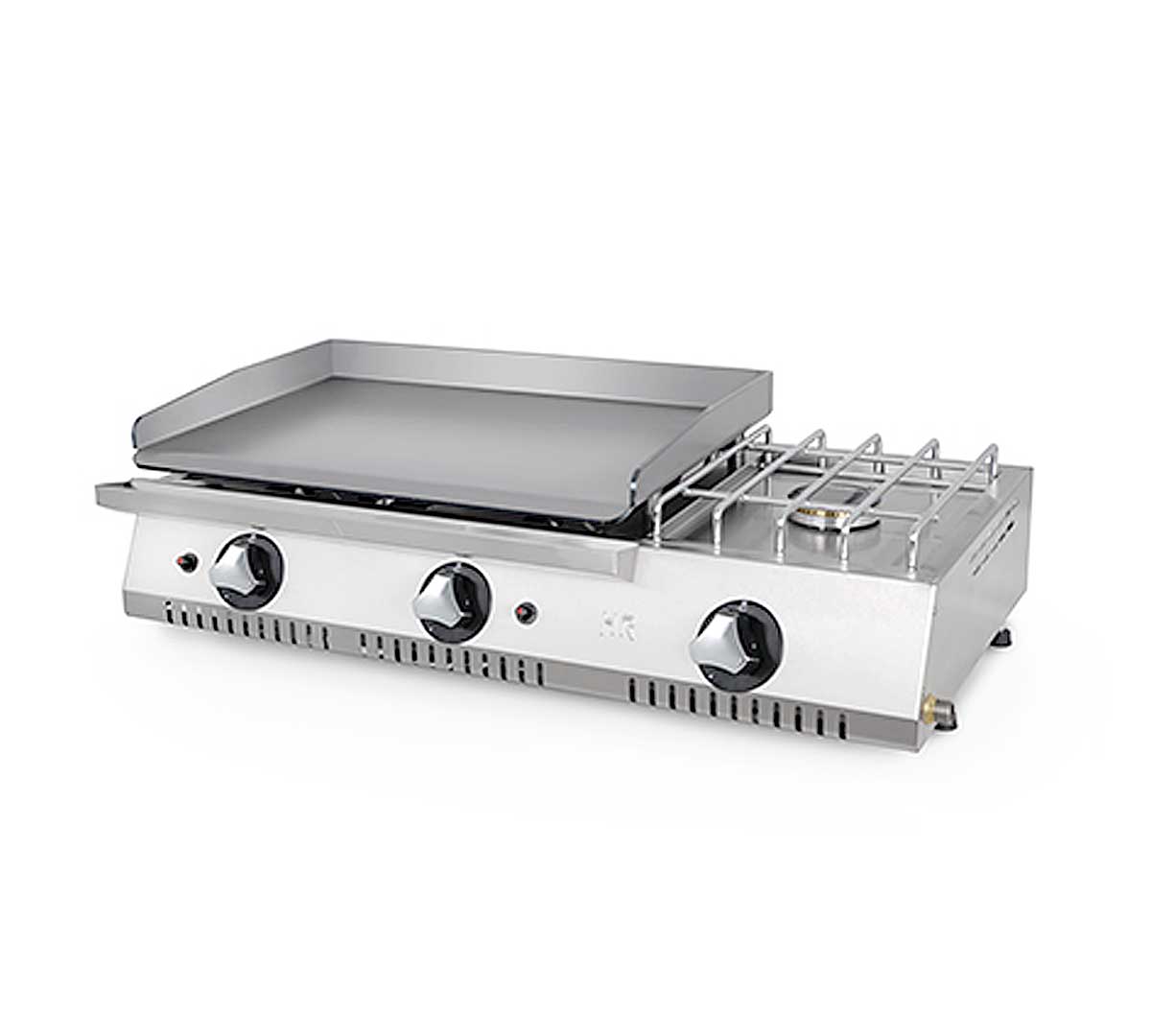 Fainca HR Plancha Hierro con Fogón PLC Gas - HR, PLC600 - 11,1 + 3,3 kW Plancha 63 x 48 + 30 x 48 cm