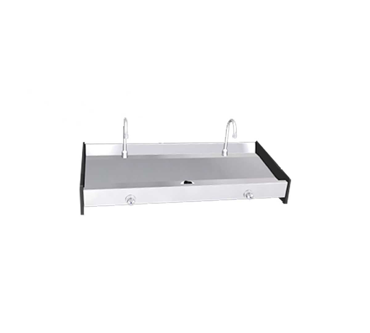 Fricosmos Lavamanos Mural Colectivo Rodilla Push - FRICOSMOS, Dos Grifos Dimensiones 100 x 45 x 19 cm