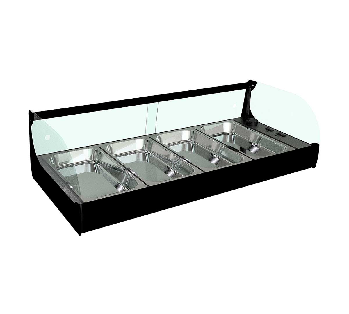 Vitrina Caliente Iron Industria90 - Iron 4 - 4 Bandejas GN 1/3