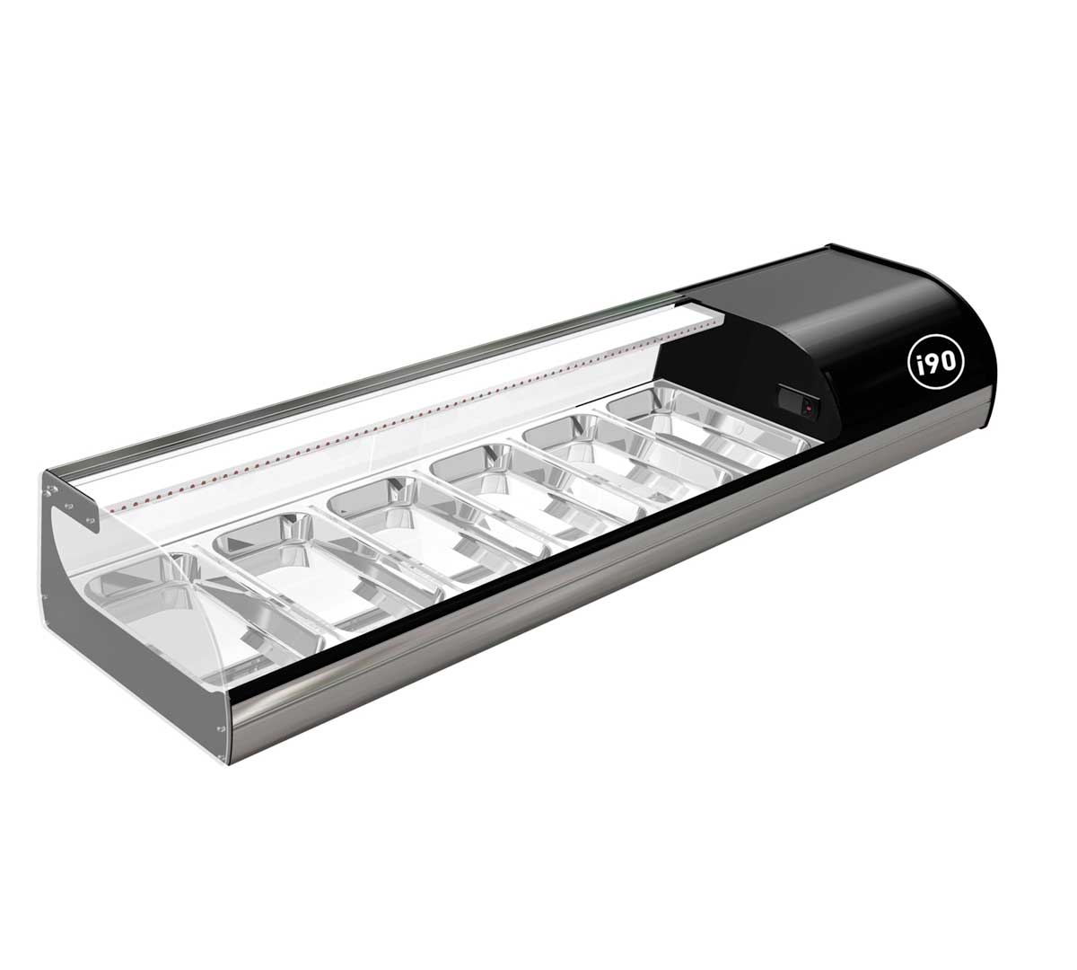 Vitrina Iron Sushi Industria 90 - Iron 6 Sushi - Ancho 148,7 cm