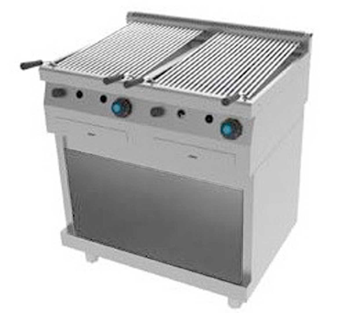 Jemi Parrilla a Gas Agua Serie 600 Pie PG60/2 - 4 Quemadores