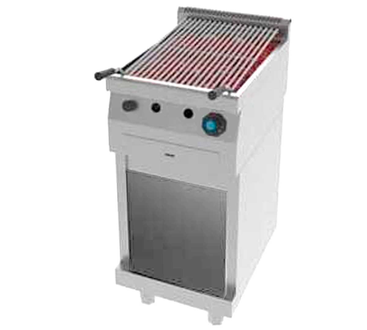 Jemi Parrilla a Gas Piedra Volcánica Serie 600 Pie A Gas - Fondo 60 cm