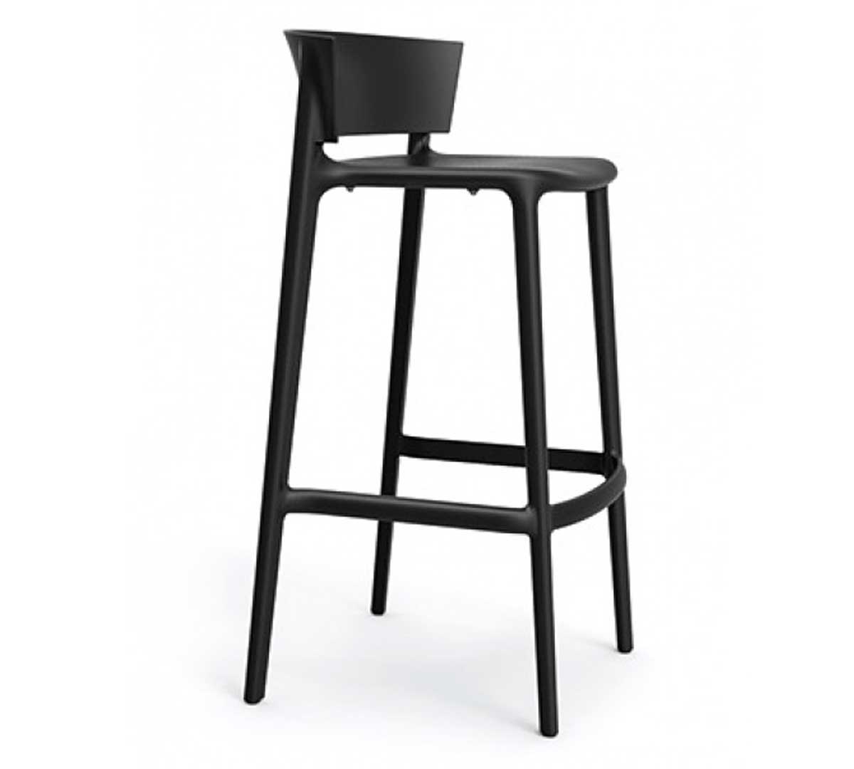 Taburete Apilable V5 AFRI Muebles Romero - Negro
