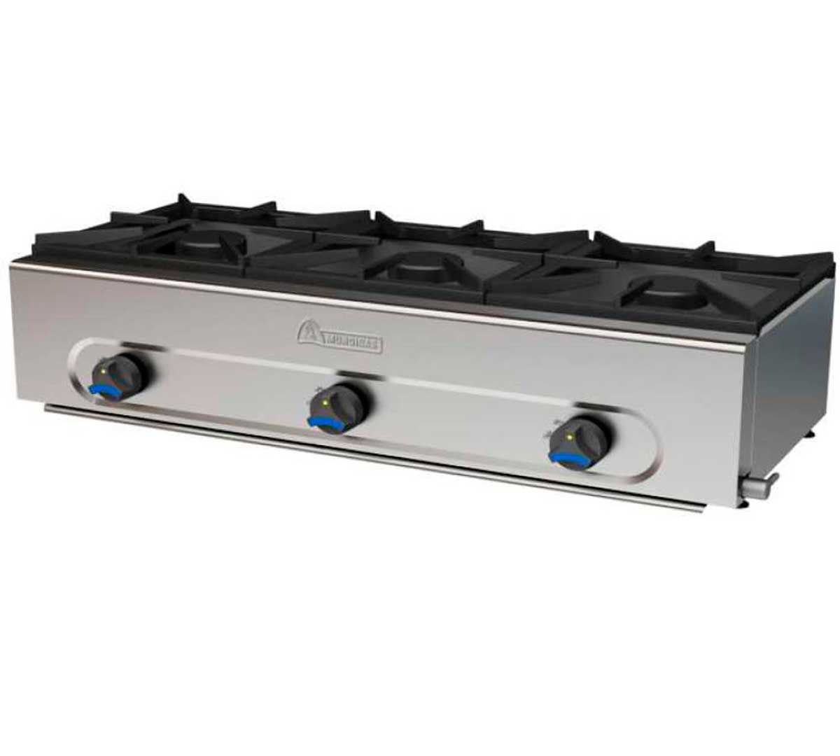 Cocina Sobremesa a Gas PM 970 - 3 Fogones Mundigas