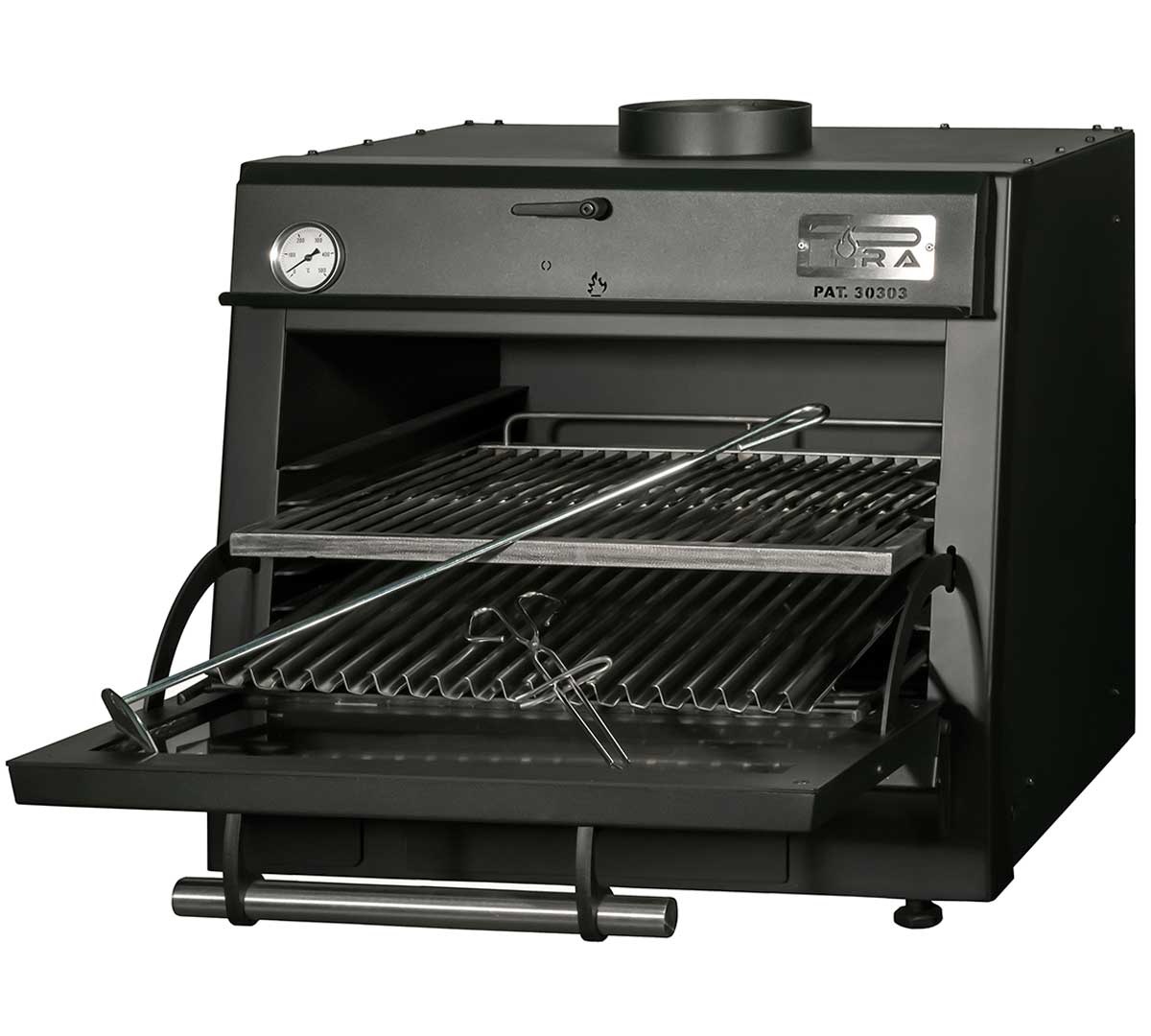 Pira Horno Brasa 70 Black