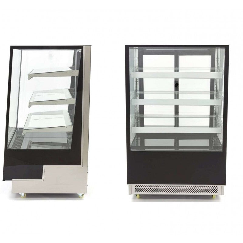 VITRINA REFRIGERADA VENTILADA TOTAL CRISTAL RECTO CON 3 ESTANTES DE CRISTAL 900X810X1454H MM LÍNEA PEKÍN XC400L Ref: XC400L