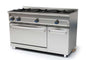 COCINA A GAS CON HORNO FONDO 550 - COCINA DE 3 FUEGOS CON HORNO DIMENSIONES:1200X550X850 mm-M-1200/3H