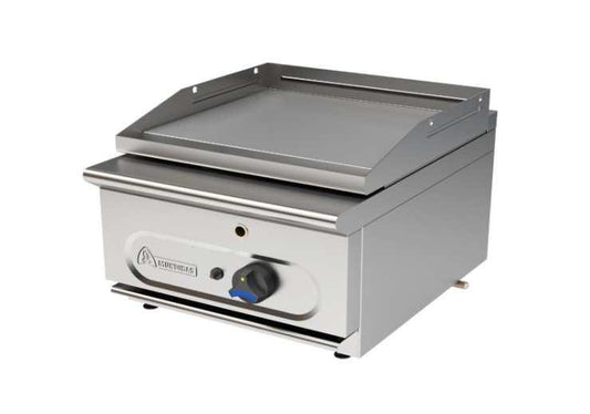 FRY TOP A GAS DE SOBREMESA FONDO 550 - FS-15, dimensiones exteriores  45 x 55 x 29 cm