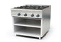 COCINA A GAS CON MUEBLE FONDO 900 - M-900/4EE-COCINA DE 4 FUEGOS SIN HORNO DIMENSIONES: 825X900X850 mm