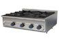 COCINA  A GAS DE SOBREMESA FONDO 750 MUNDIGAS - PM-900/4E-COCINA DE 4 FUEGOS ENCIMERA DIMENSIONES: 825X750X290 mm