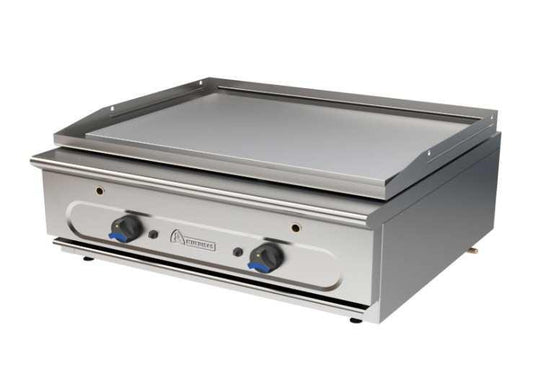FRY TOP A GAS DE SOBREMESA FONDO 750 - Modelo FS-27/L: dimensiones 85 x 75 x 29 cm