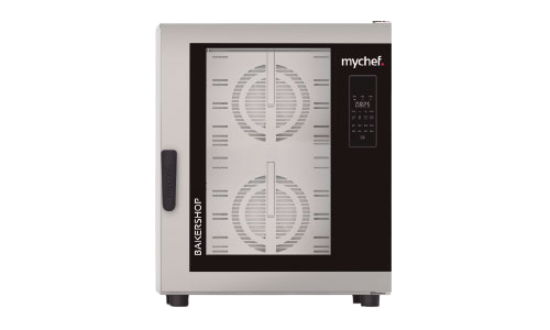 HORNOS CONVECCIÓN CON HUMEDAD REGULABLE BAKERSHOP AIR-S 600x400 MYCHEF - 10, 400/3L+N/50-60 (1) con apertura de puerta a mano izquierda