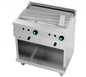 Jemi Fry Top Serie 600 Liso Pie Gas - Fondo 60 cm CROMO
