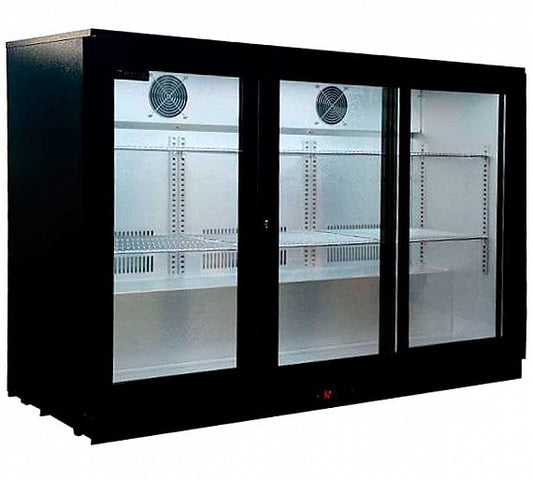 ClimaHosteleria Expositor Refrigerado - 330, Refrigerado BB-3S Capacidad 330 litros Dimensiones 135 x 52 x 90 cm
