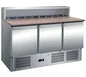 ClimaHosteleria Mesa Fría Preparación Ensaladas PS90 - PS903 - Capacidad 400 litros