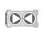 Edenox Carro Caliente Dispensador de Platos - CPC2-28 - Capacidad 90 Platos de Ø 18 a 28 cm 2 Columnas, 92 x 49,5 x 89,5 cm