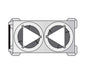 Edenox Carro Caliente Dispensador de Platos - CPC2-34 - Capacidad 90 Platos de Ø 24 a 34 cm 2 Columnas, 104 x 55,5 x 89,5 cm