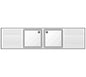 Edenox Fregadero Gama 600 con Bastidor y Estante - EDENOX, 200 x 60 x 85 cm 2 Escurridores a la derecha e izquierda 2 cubas 50 x 40 x 25 cm