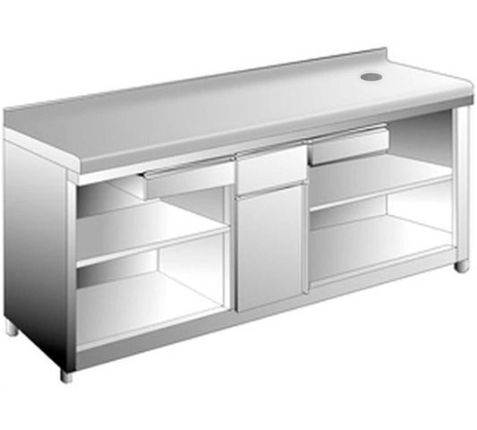 Edenox Mesa Cafetera MAC-2060 - EDENOX, MAC2060O - 1 Estante Dimensiones 202,5 x 60 x 104,5 cm