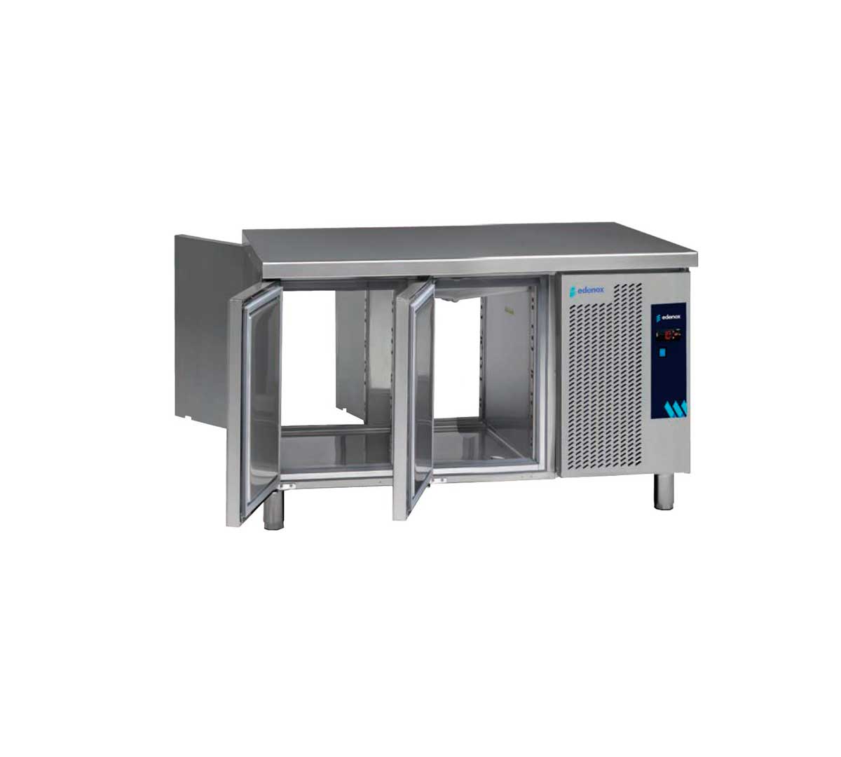 Edenox Mesa Refrigerada Puertas Pasantes GN 1/1 - EDENOX, MPGC-135 HC - 2 Puertas Dimensiones 134,2 x 77,8 x 85 cm