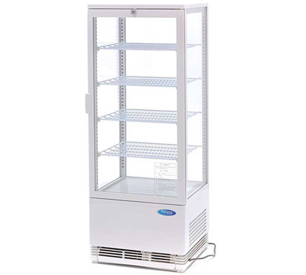 Edenox Vitrina Expositora VIVES - EDENOX, VIVES-9 - Capacidad 98 litros 4 Estantes Dimensiones 42,8 x 38,6 x 115 cm
