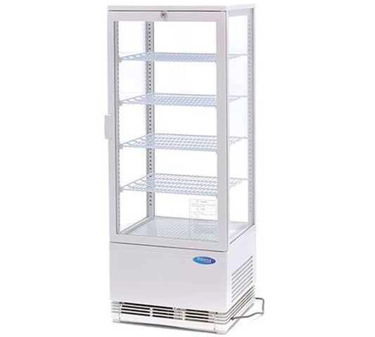 Edenox Vitrina Expositora VIVES - EDENOX, VIVES-9 - Capacidad 98 litros 4 Estantes Dimensiones 42,8 x 38,6 x 115 cm