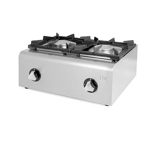 Fainca HR Cocina Serie 500 Gas - HR, FG600 - 2 Fogones Potencia 5,5+5,5 kW