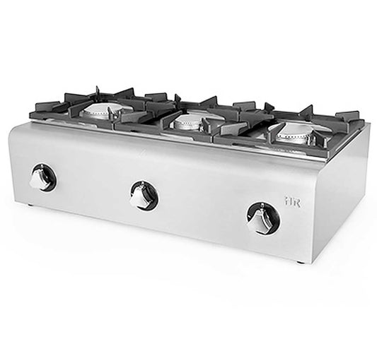 Fainca HR Cocina Serie 500 Gas - HR, FG900 - 3 Fogones Potencia 5,5+5,5+5,5 kW