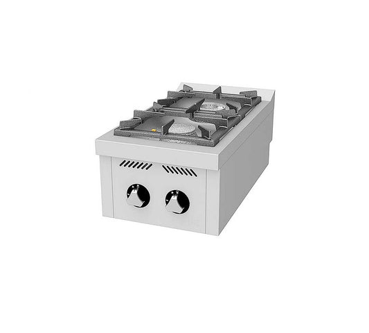 Fainca HR Cocina Serie 750 C Sobremesa Gas - HR, C2F750S - 2 Fogones Potencia 8,5 + 6,8 kW