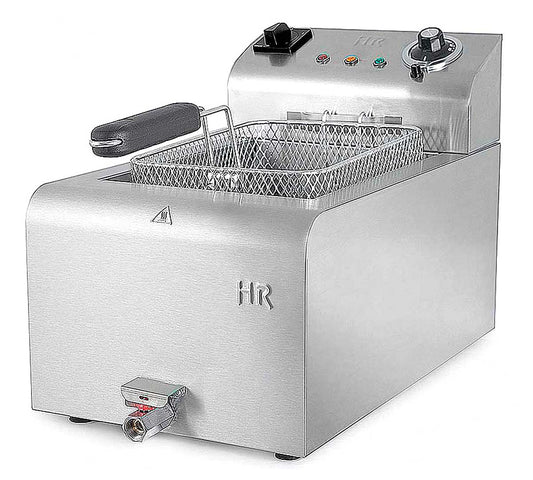 Fainca HR Freidora Serie 500 FD Alto Rendimiento Eléctrica - FD8LAR - 1 Cuba de 8 litros Potencia 5,5 kW Dimensiones 30 x 55 x 35,6 cm