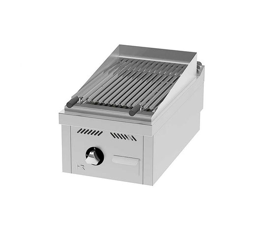 Fainca HR Barbacoa Serie 750 Sobremesa B A Gas - Fondo 75 cm - HR, B7504S - 1 Quemador Dimensiones 40 x 75 x 41 cm