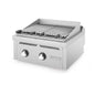 Fainca HR Barbacoa Serie 750 Sobremesa B A Gas - Fondo 75 cm - HR, B7506S - 2 Quemadores Dimensiones 60 x 75 x 41 cm