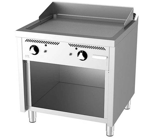 Fainca HR Fry Top Serie 750 de Pie FT Gas - HR, Rectificado - Ancho 80 cm Potencia 15,5 kW Dimensiones 80 x 75 x 94,5 cm