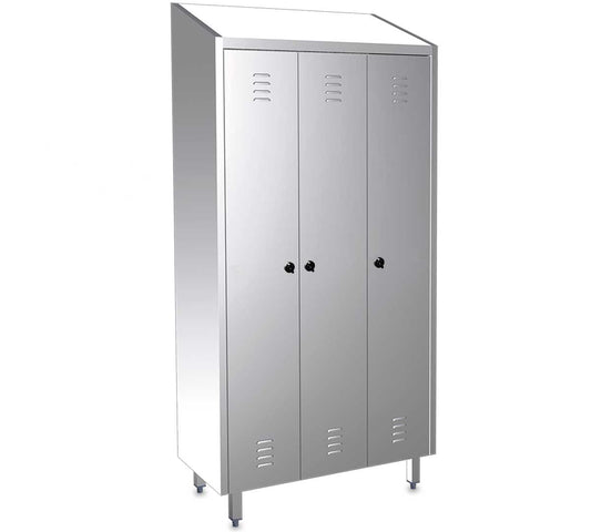 Fricosmos Armario Estantería con Puertas - FRICOSMOS, 3 Puertas - Ancho 98 cm