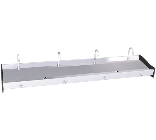 Fricosmos Lavamanos Mural Colectivo Rodilla Push - FRICOSMOS, Cuatro Grifos Dimensiones 200 x 45 x 19 cm