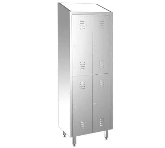 Fricosmos Taquilla Puertas Divididas 2 a 6 Puertas - FRICOSMOS, 4 Puertas - Ancho 68 cm Dimensiones 68 x 48 x 201 cm