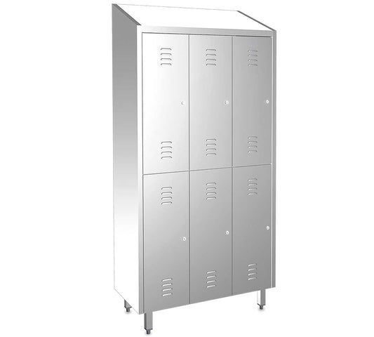 Fricosmos Taquilla Puertas Divididas 2 a 6 Puertas - FRICOSMOS, 6 Puertas - Ancho 98,5 cm Dimensiones 98,5 x 48 x 201 cm