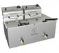 Freidoras Movilfrit FA Dobles y Simples - Capacidad: FA10+10 Cesta: 210x235x110mm Potencia: 4+4kw Medidas: 530x425x225mm Peso: 13 kg
