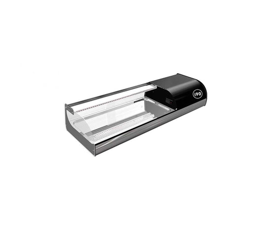 Vitrina Iron Sushi Cuba Plana Industria 90 - Iron 4 Sushi - Ancho 114,6 cm