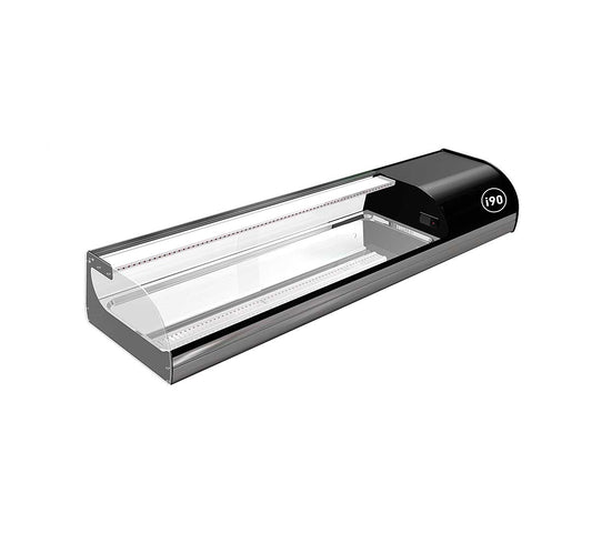 Vitrina Iron Sushi Cuba Plana Industria 90 - Iron 6 Sushi - Ancho 148,7 cm