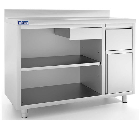 Infrico Mesa Cafetera IMC 100 - Mesa Cafetera IMC150, 147 x 60 x 105 cm