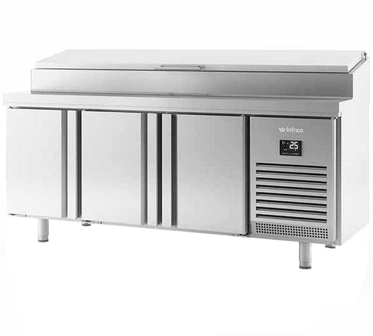 Mesa Refrigerada Serie 600 BMPP Ensaladas INFRICO - 11 GN 1/4 - 3 Puertas