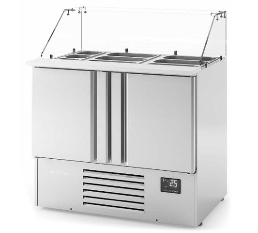 Mesa Refrigerada Serie 700 ME Ensaladas INFRICO - 2 Puertas - Capacidad 230 litros